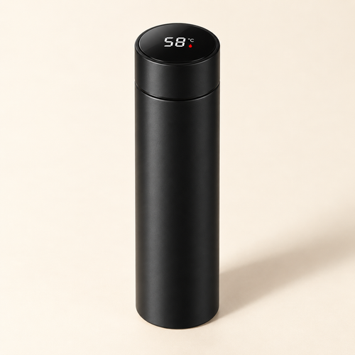 Stillward 500 ml temperature display coffee bottle — studio product view
