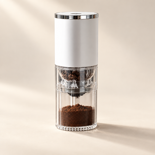 Stillward USB-C electric burr coffee grinder — studio product view